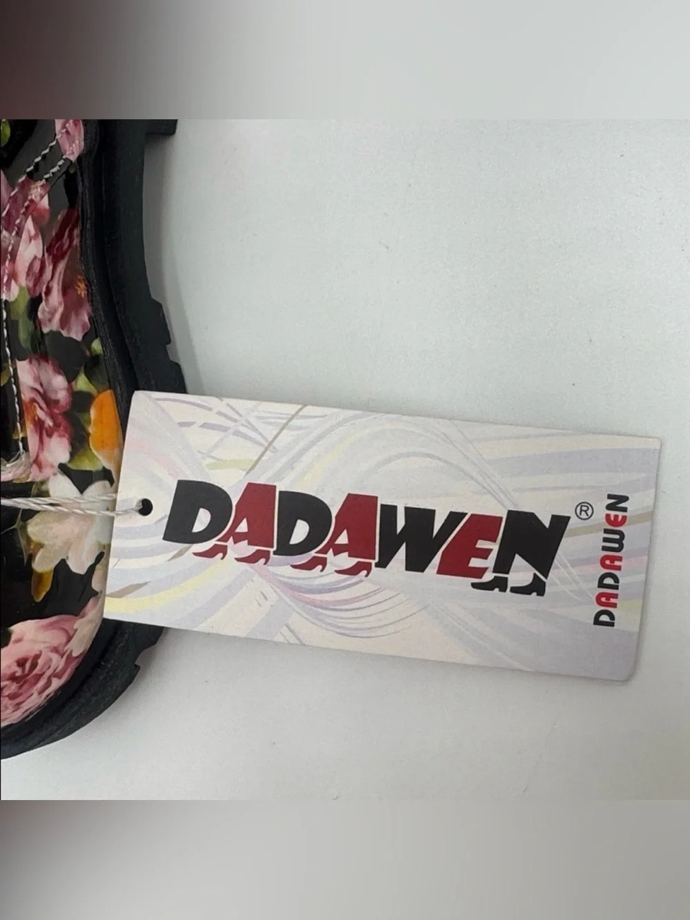 DADAWEN Floral Lace-Up Boots